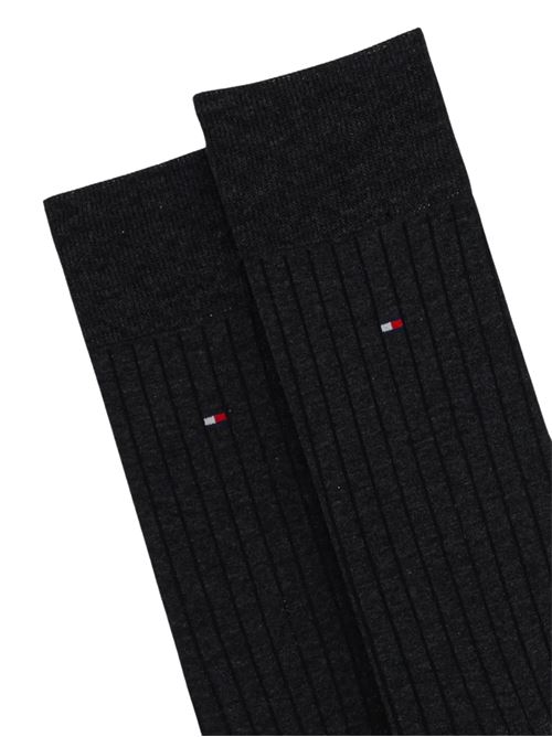 Calzino nero filo di scozia Tommy Hilfiger | 701228789002